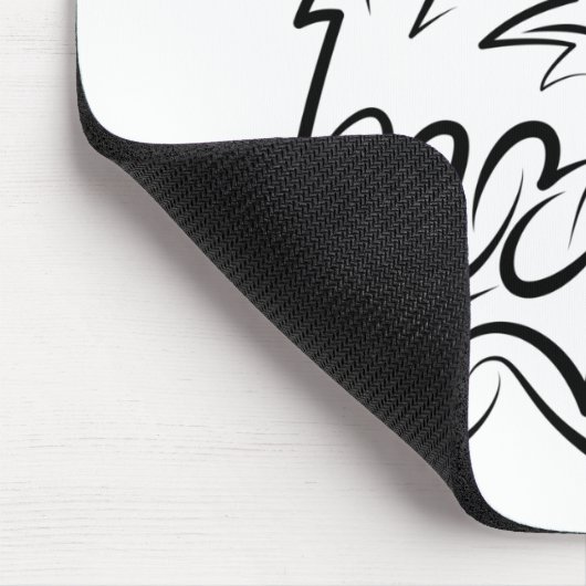 Schwarzer und weißer Stammesadler Mousepad (Ecke)