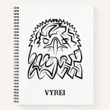 Schwarzer und weißer Stammesadler