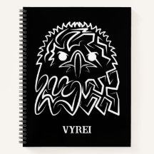 Schwarzer und weißer Stammesadler