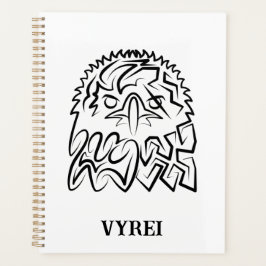 Schwarzer und weißer Stammesadler Planer