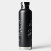 Schwarzer und weißer Stammesadler Trinkflasche (Rechts)