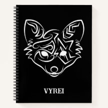 Schwarzer und weißer Stammesfuchs