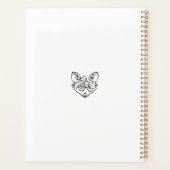 Schwarzer und weißer Stammesfuchs Planer (Rückseite)