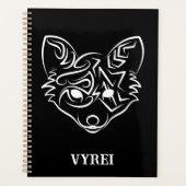 Schwarzer und weißer Stammesfuchs Planer (Vorderseite)