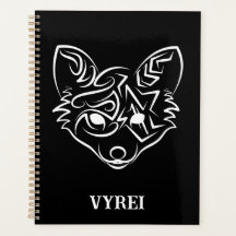 Schwarzer und weißer Stammesfuchs