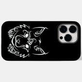 Schwarzer und weißer StammesLynx Case-Mate iPhone Hülle (Rückseite (Horizontal))