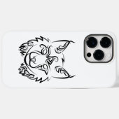 Schwarzer und weißer StammesLynx Case-Mate iPhone Hülle (Rückseite (Horizontal))