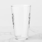 Schwarzer und weißer Stammhund Glas (Rechts)