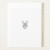 Schwarzer und weißer Stammhund Planer (Rückseite)