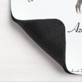 Schwarzer und weißer TEPPICH SOURIS Azawakhs Mousepad (Ecke)