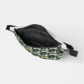 Schwarzer und weißer tropischer Schmetterling Bauchtasche (Offen)