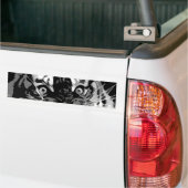 Schwarzer und weißer Wilder Tiger Autoaufkleber (Auf Lkw)