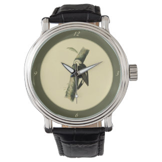 Schwarzer und Weißspecht Armbanduhr