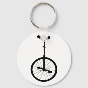 Schwarzer Unicycle Schlüsselanhänger