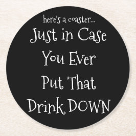 Schwarzer Untersetzer