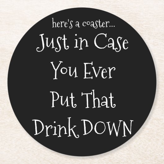 Schwarzer Untersetzer (Vorderseite)