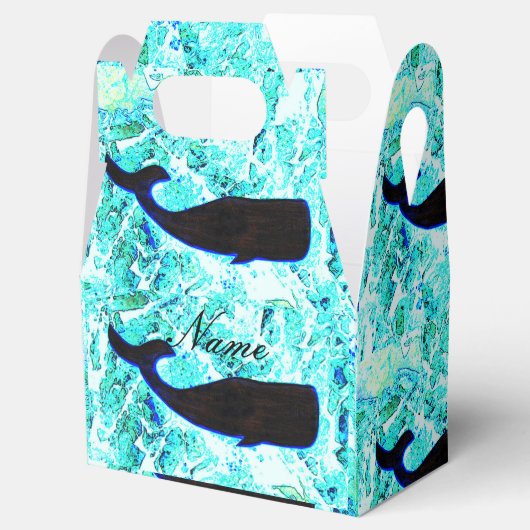 Schwarzer Unterwasserwal Geschenkschachtel (Geöffnet)