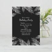 Schwarzer Urlaub Einladungen für Weißkiefer & Rote (Stehend Vorderseite)