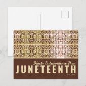 Schwarzer Urlaub Postkarte (Vorne/Hinten)