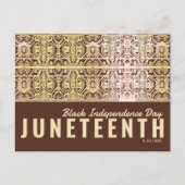 Schwarzer Urlaub Postkarte (Vorderseite)