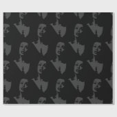 Schwarzer Vampirlöffel Geschenkpapier (Flach)