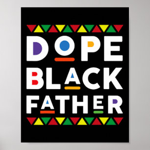 Schwarzer Vater Afroamerikanischer Afrikanischer V Poster