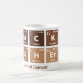 Schwarzer Vater das wesentliche Element Melanin Pi Kaffeetasse (Mittel)