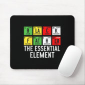 Schwarzer Vater das Wesentliche Element Vatertag J Mousepad (Mit Mouse)