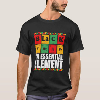 Schwarzer Vater Der Wesentliche Elet Vatertag T-Shirt
