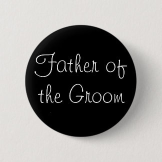 Schwarzer Vater des Bräutigam-Buttons Button
