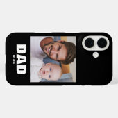 Schwarzer Vater etablierte fette Foto Case-Mate iPhone Hülle (Rückseite (Horizontal))