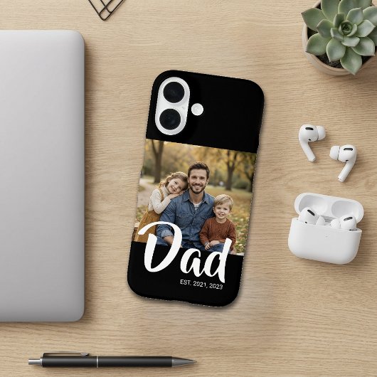 Schwarzer Vater etabliertes Skript Foto Case-Mate iPhone Hülle