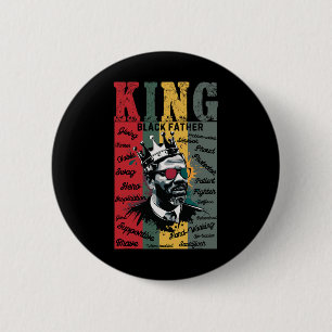 Schwarzer Vater King Black Lives Problem Schwarze Button