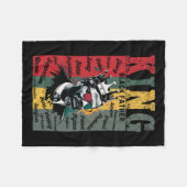 Schwarzer Vater King Black Lives Problem Schwarze  Fleecedecke (Vorderseite (Horizontal))