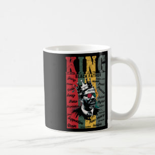 Schwarzer Vater King Black Lives Problem Schwarze Kaffeetasse