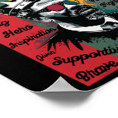 Schwarzer Vater King Black Lives Problem Schwarze Poster (Ecke)