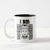 Schwarzer Vater Melanin Christlich Man Faithful Gl Zweifarbige Tasse (Links)