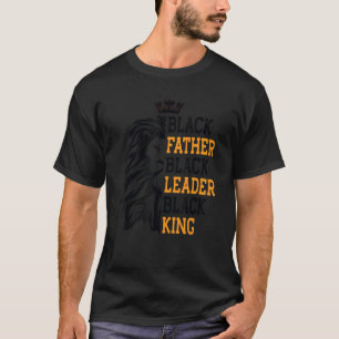 Schwarzer Vater Schwarzer Führer Schwarzer König V T-Shirt
