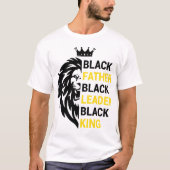 Schwarzer Vater Schwarzer König T-Shirt (Vorderseite)