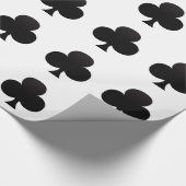 Schwarzer Verein - Anzug der spielenden Karten Geschenkpapier (Ecke)