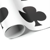 Schwarzer Verein - Anzug der spielenden Karten Geschenkpapier (Rolleneckpunkt)