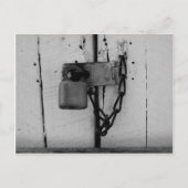 Schwarzer Verschluss Postkarte (Vorderseite)