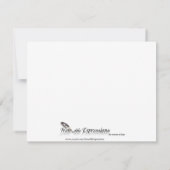 Schwarzer viereckiger Star-Abschluss Einladung (Rückseite)