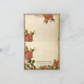 Schwarzer Vintager Eiffel Sahneturm n danken Ihnen Dankeskarte (Innenseite)