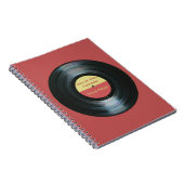 Schwarzer Vinylaufzeichnungs-Effekt - Tage des Notizblock (Rechte Seite)