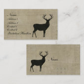 Schwarzer Visitenkarte (Vorne/Hinten)