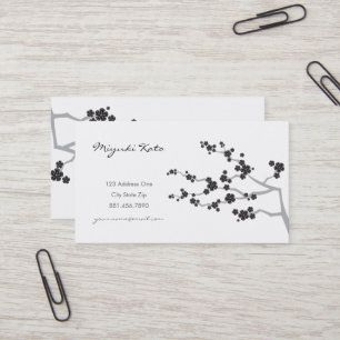 Schwarzer Visitenkarte