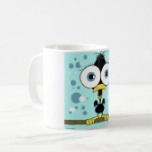 Schwarzer Vogel 11-Unze-klassische weiße Tasse (Vorderseite Links)