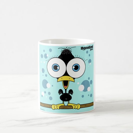 Schwarzer Vogel 11-Unze-klassische weiße Tasse (Mittel)