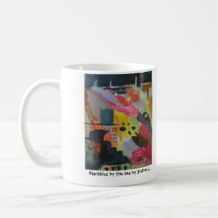 Schwarzer Vogel durch Meer durch Joshua L. Kaffeetasse